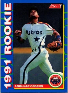 1991 Score Rookies #40 Andujar Cedeno - Picture 1 of 2