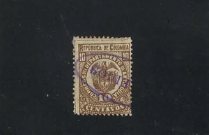 ''ESTADO ANTIOQUIA - COLOMBIA 1893 cancelar. ''REMEDIOS'' - Imagen 1 de 3