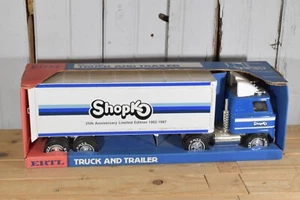 VINTAGE ERTL SHOPKO SEMI TRUCK AND TRAILER ANNIVERSARY EDITION CRISP BOX - Picture 1 of 14