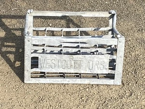 Vintage Mid Century Milk Bottle & Bottles Crate / Storage - Stamped WESTCOTT ORS - Picture 1 of 17
