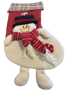 Medias de Navidad muñeco de nieve 16”x10” NUEVO EN CAJA - Imagen 1 de 5
