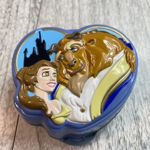 Vintage 1995 Bluebird Disney Beauty & the Beast Polly Pocket Compact w Figurines - Picture 1 of 5