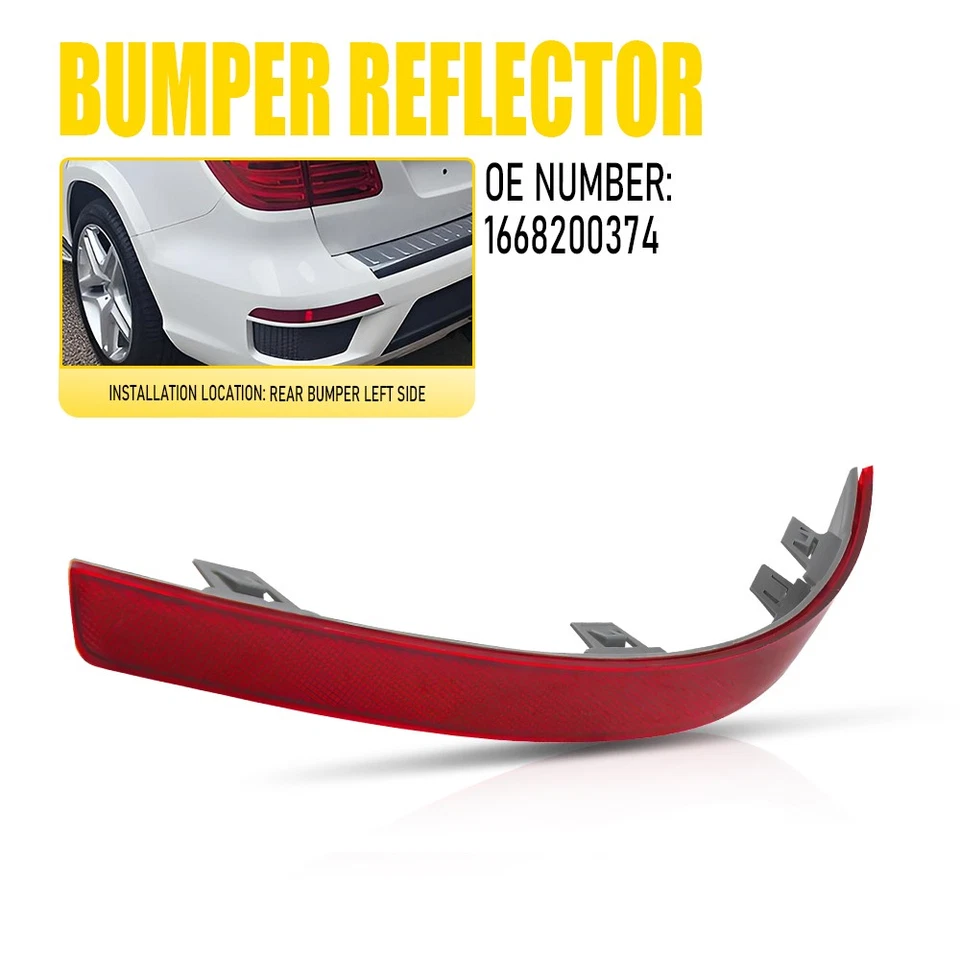 Reflector de parachoques trasero izquierdo para Mercedes Benz GL320 GL350 GL420 GL450 Foto 1 de 4