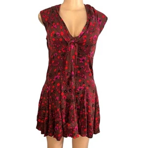 Nuevo con etiquetas Vestido Patinador Tejido Envolvente Free People It Takes Dos en Ciruela Combo Talla Grande - Imagen 1 de 8