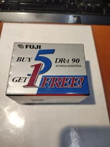6 Stück - FUJI DR-I 90 AUDIOKASSETTEN NORMAL BIAS EXTRASLIM CASE - NEU VERSIEGELT - Bild 1 von 3