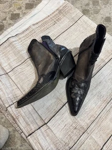 Donald J. Pliner Boots Western Couture Collection Size 8.5N Made In Italy - Picture 1 of 9
