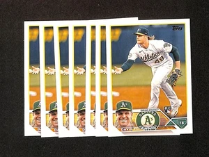 2023 Topps #276 David MacKinnon Rookie 7 Card RC Lot Oakland Athletics - Picture 1 of 1