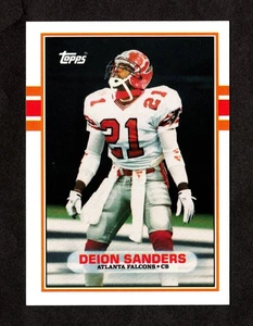 1989 TOPPS TRADED RC #30T DEION SANDERS HOF ROOKIE FOOTBALL CARD - *12 - Picture 1 of 2