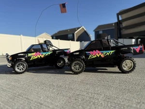 2x TYCO Mini Bandit RC Trucks - USA & Rare China Decal Variant! +1 Remote WORKS! - Picture 1 of 20
