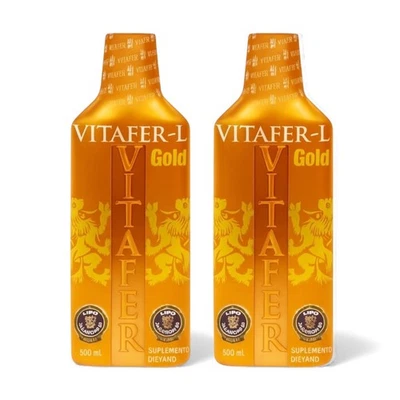 ✅ 2 botellas VITAFER -L-Oro -500 ML Multivitamínico 🔥(ORIGINAL) ✅ Foto 1 de 2
