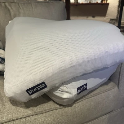 SET OF 2  Original Purple Pillow Gel Flex Grid Cooling Pad 24"x16" Cover - Image 1 of 4