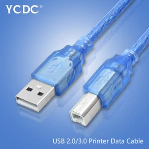 High Speed USB 2.0/3.0 Printer Data Cable Scanner Cord Line A Male to B Male CE - Picture 1 of 24