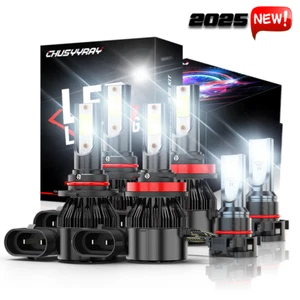 Accessories LED Headlight FogLight Bulb For Chevy Silverado 1500 2500 2007-2015 - Foto 1 di 13