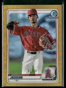 2020 Bowman Draft #BD-169 Jeremiah Jackson Chrome Gold #/50 37158 - Picture 1 of 2