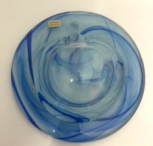 Thuringer Glaskunst stunning glass wall pocket blue swirl - Picture 1 of 6