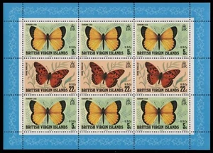 Islas Vírgenes 1978 - Mi-N.o 344-345 ** - Estampillada sin montar o nunca montada - KLB - Mariposa / Mariposa - Imagen 1 de 1