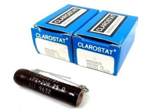 NEW LOT OF 2 CLAROSTAT VPR-20H-25 RESISTOR VPR20H25 - Picture 1 of 3