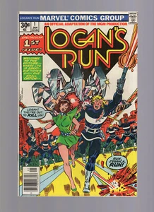 Logan's Run #1 - Movie Adaptation - Marvel Comics 1977 - Higher Grade Minus - Picture 1 of 2