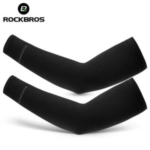 Rockbros Ice Silk Cycling Sleeves Uv Sun Protection Arm Cover for Summer - Picture 1 of 26