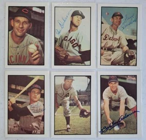 BOBBY ADAMS SIGNED 1983 1953 BOWMAN REPRINT #105 REDS DEC - Picture 1 of 1