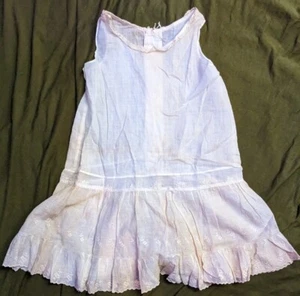 Vintage White Lace Flower Girl Dress Victorian Girls Kids and  - Picture 1 of 11
