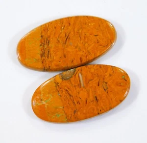 36 Ct 100% Natural Mariam Jasper Pair Oval Cabochon 30x15x4 MM Gemstone WW=028 - Picture 1 of 7