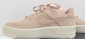 SIZE 12 Nike Air Force 1 Sage Low Particle Beige (W) AR5339 201 Mujer tennis - Picture 1 of 7