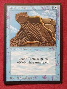 Magic The Gathering ARABIAN NIGHTS GIANT TORTOISE DARK blue card MTG - Bild 1 von 2
