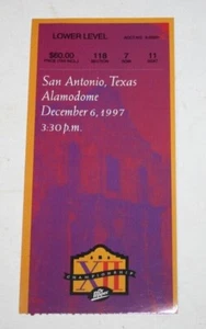 1997 BIG 12 FOOTBALL CHAMPIONSHIP TICKET NEBRASKA TEXAS A&M NCAA - Picture 1 of 2