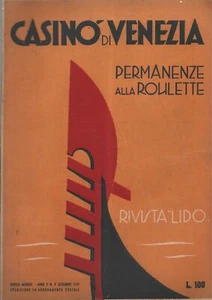 Rivista Lido - Permanenze al Casino di Venezia - Uscite Roulette Agosto 1947 - Imagen 1 de 3