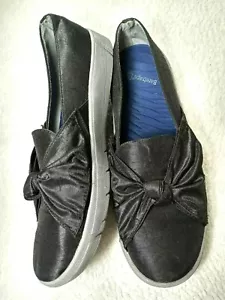 Bare Traps Elegante Lona Negro Satinado Tela Talla 7.5 M Comodidad Ligera - Imagen 1 de 18