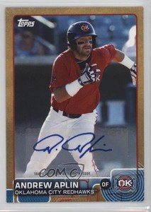 2015 Topps Pro Debut Gold Auto /50 Andrew Aplin #177 Auto