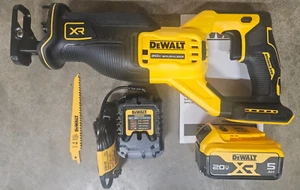 NEW DeWalt 20v MAX XR Brushless Compact Reciprocating Saw w/ 5aH Battery DCS382 - Picture 1 of 2