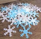 80 Blue & White Snowflakes PRECUT Edible Cake Toppers Frozen Party Christmas