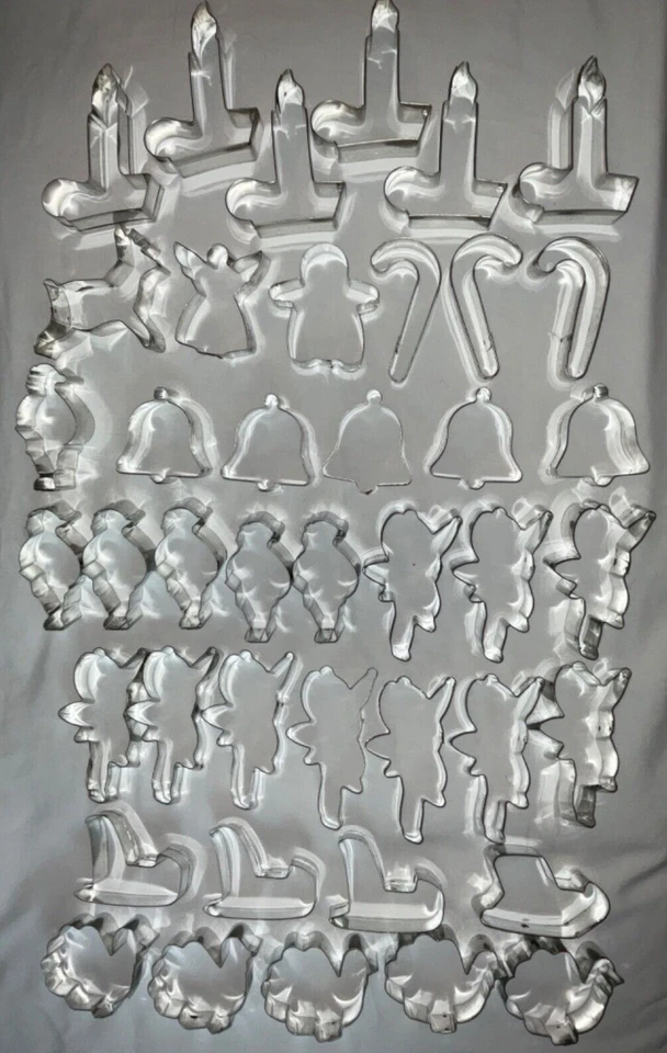 42 Cortadores de Galletas Metal Fox Run Artesanos Santa Cupido Pavo Candelabro Campana LEER L7 Foto 1 de 4