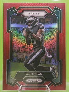 2023 A.J. Brown #236 Retail True Red Prizm Case Hit SSP Swole Batman - Picture 1 of 3