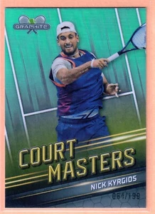2024 Topps Graphite Nick Kyrgios Court Masters Aqua Refractor #/199 SP - Picture 1 of 2