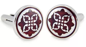 Luxus Rund Holz & Silber Herren 5. Hochzeitstag Geschenk von CUFFLINKS DIRECT - Bild 1 von 9