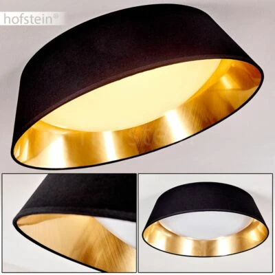 HOFSTEIN LED Design Wohn Schlaf Zimmer Flur Dielen Decken Leuchte Lampe schwarz-gold rund