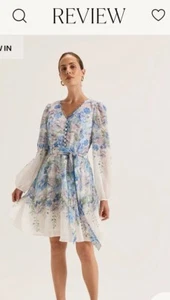 Gorgeous Review Chelsea Floral Mini Dress Size 10 Brand New With Tag - Picture 1 of 5