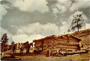 The Line Camp L A Huffman Coffrin's Old West Gallery Miles City MT POSTCARD - Picture 1 of 2