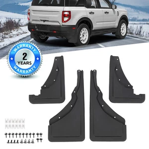 Front & Rear Mud Flaps Splash Guards Fender For 2021-2024 Ford Bronco Sport 4pcs - Picture 1 of 12