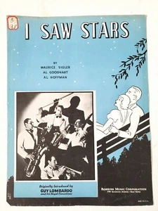 Vintage Antique Sheet Music I SAW STARS 1934 Sigler, Goodhart, Hoffman - Picture 1 of 4