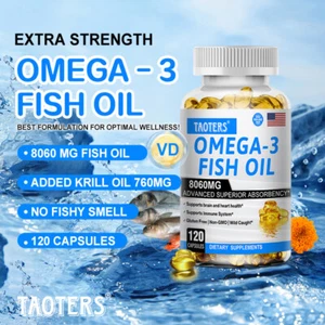 Omega 3 Fischöl 8060 mg Kapseln doppelte Stärke EPA & DHA - Bild 1 von 11