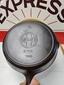"Fully Restored" Griswold Cast Iron Skillet Pan Slant Logo 11" Seasoned Flat - Picture 1 of 7