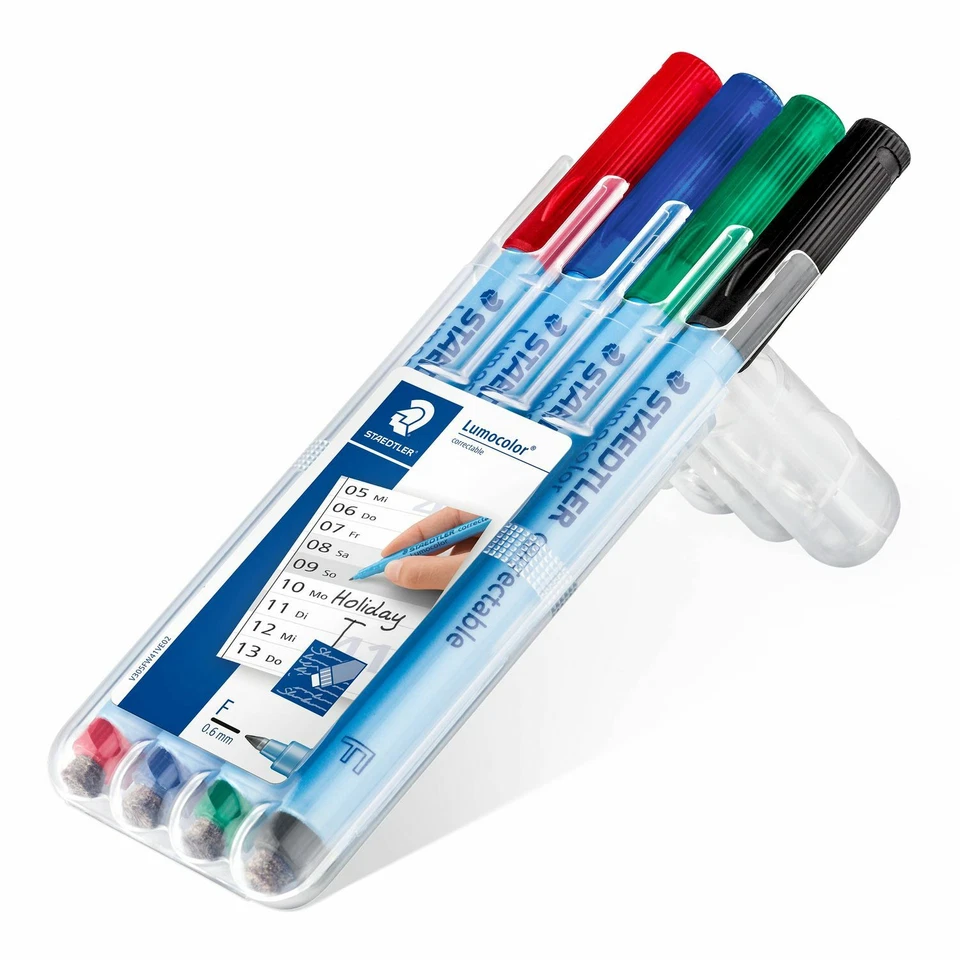 LUMOCOLOR 305F WP4-1 - UNIVERSALSTIFT - ABWISCHBAR - 4 FARBEN STAEDTLER #NEU OVP - Bild 1 von 1