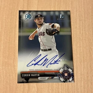 2017 Bowman Chrome Draft CORBIN MARTIN RC AUTO - DIAMONDBACKS - Picture 1 of 2