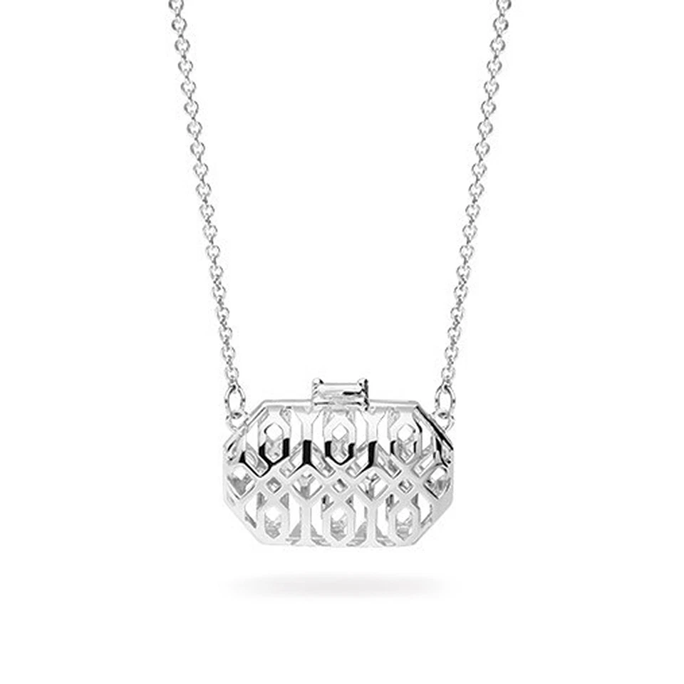 Rosato Icone collana in argento 925 con pendente a forma di borsa traforata IC27 - Immagine 1 di 1