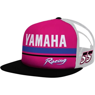 Sombrero a rayas Yamaha Apparel rosa/blanco Yamaha Motosport (talla única para adultos) NP21A-H1805 Foto 1 de 2