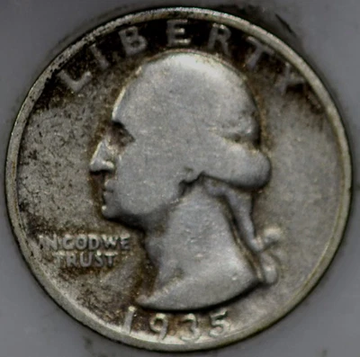 * 1935-S Washington Quarter 90% Silver As Shown - Image 1 of 2